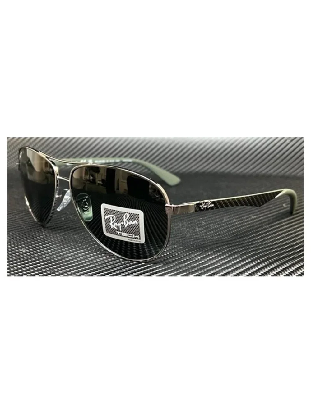 New Ray Ban Men Gunmetal Sunglasses 61- 13- 140